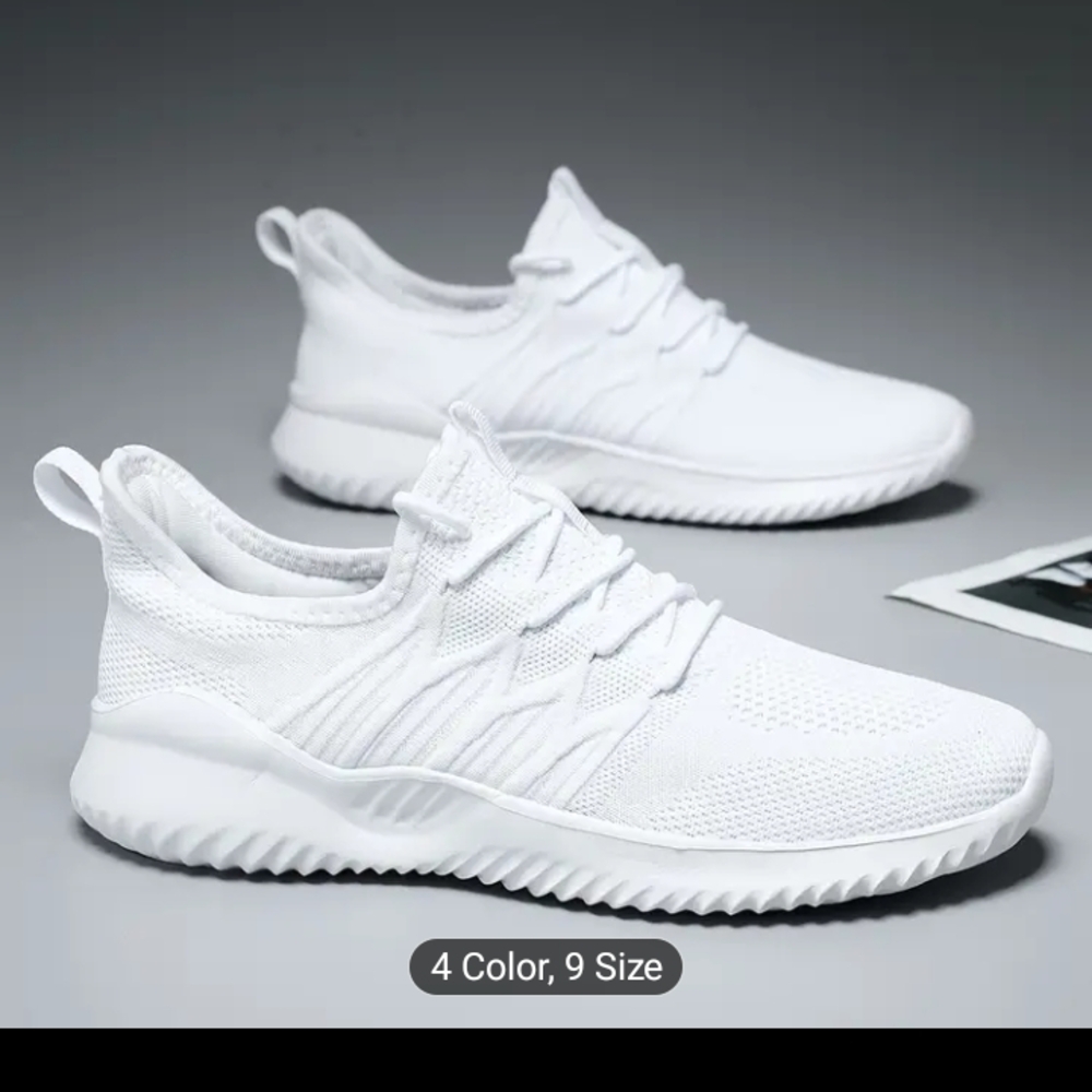 White Athletic Shoes for Men